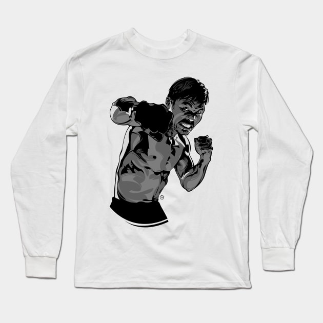 Manny Pacquiao Long Sleeve T-Shirt by nabakumov